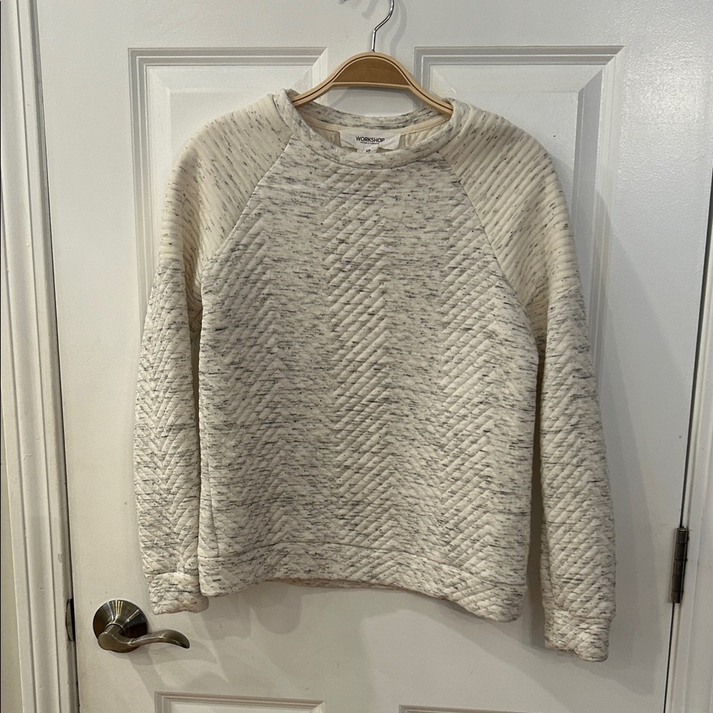 Workshop Republic Clothing Off-White Textured Top